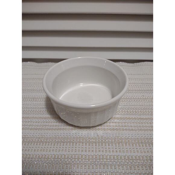 Corningware French White 7 oz 207 ml single stoneware ramekin souffle dish - Picture 1 of 5